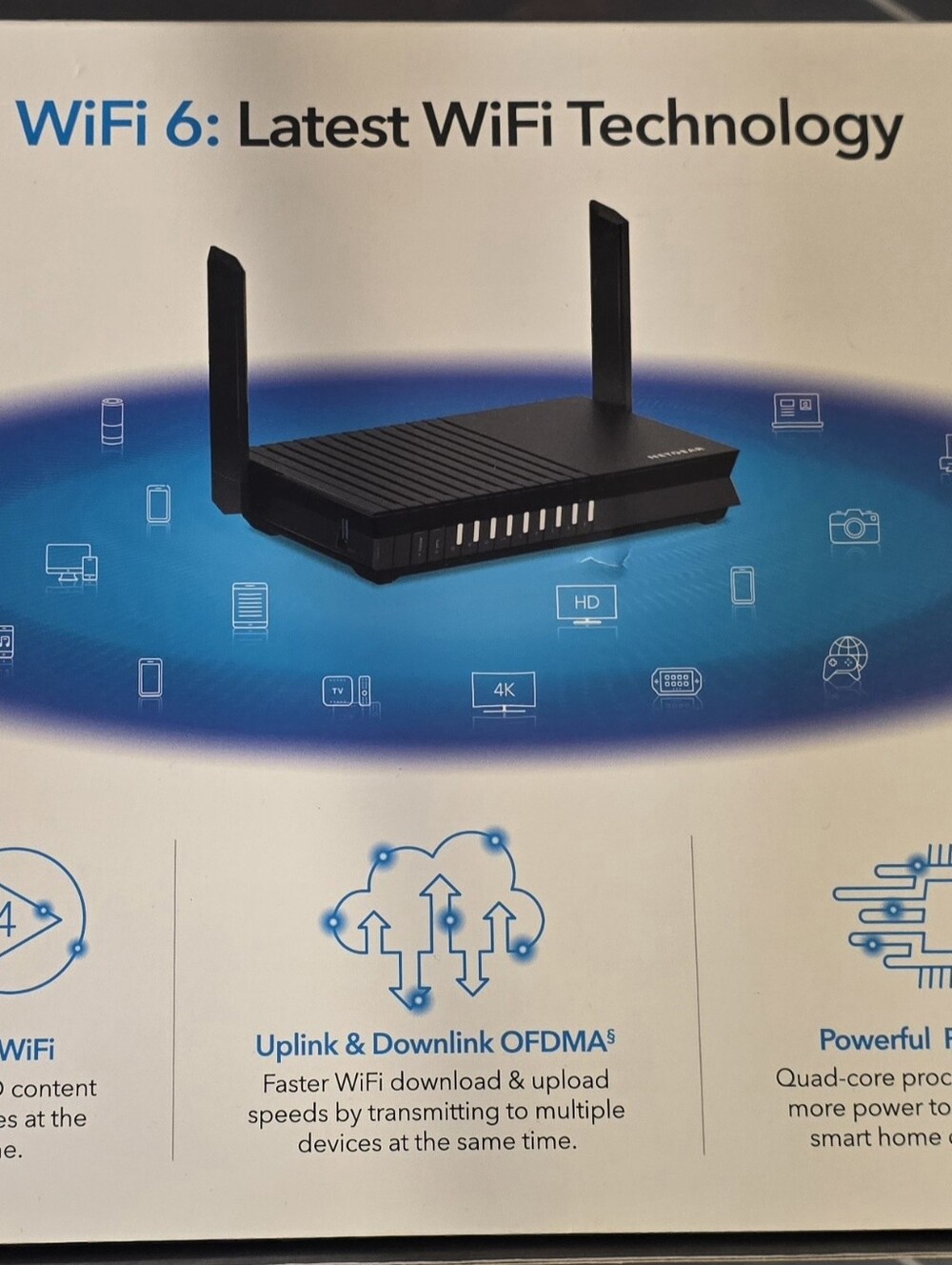 NETGEAR AX1800 WiFi 6 Router RAX20 w/ Original Box